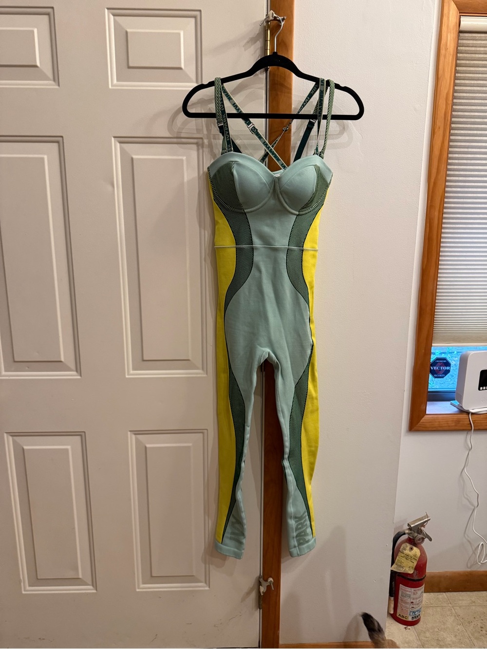 Colorblock Green & Yellow Strappy Jumpsuit